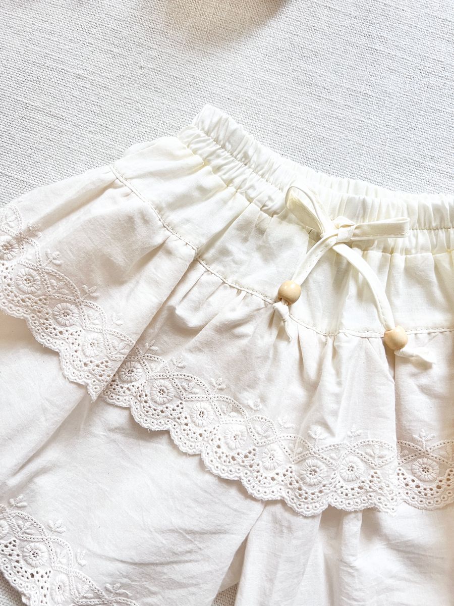 Eyelet Scallop Short